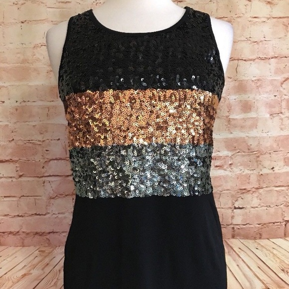 Simon Chang Tops - 💕SOLD💕Simon Chang Black Sequin Sleeveless Top